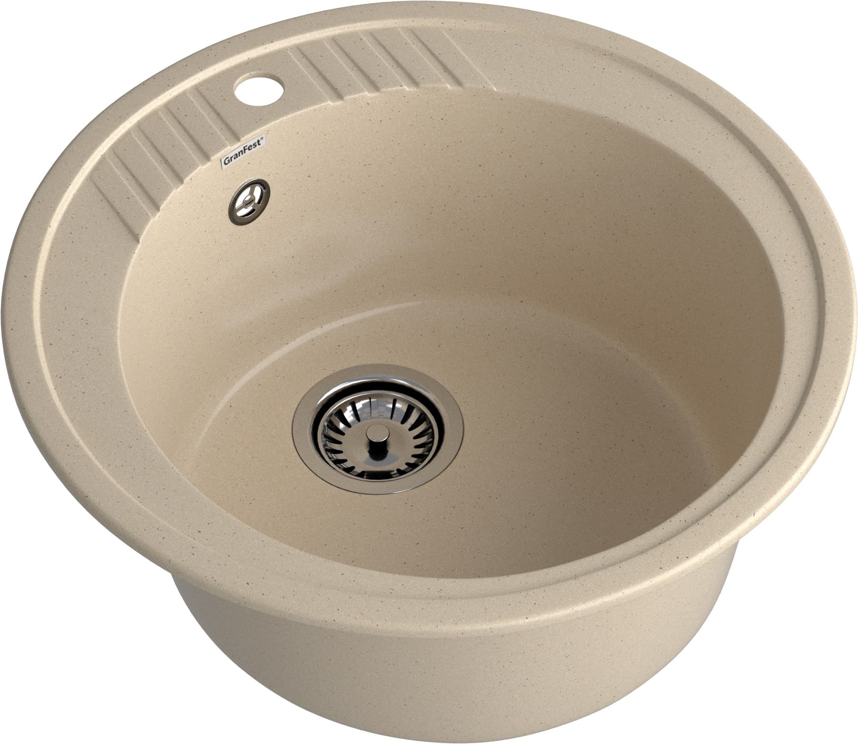 GRANFEST Мойка композит RONDO GF-R--520   D=520 мм, кашемир GRANFEST Мойка композит RONDO GF-R--520   D=520 мм, кашемир