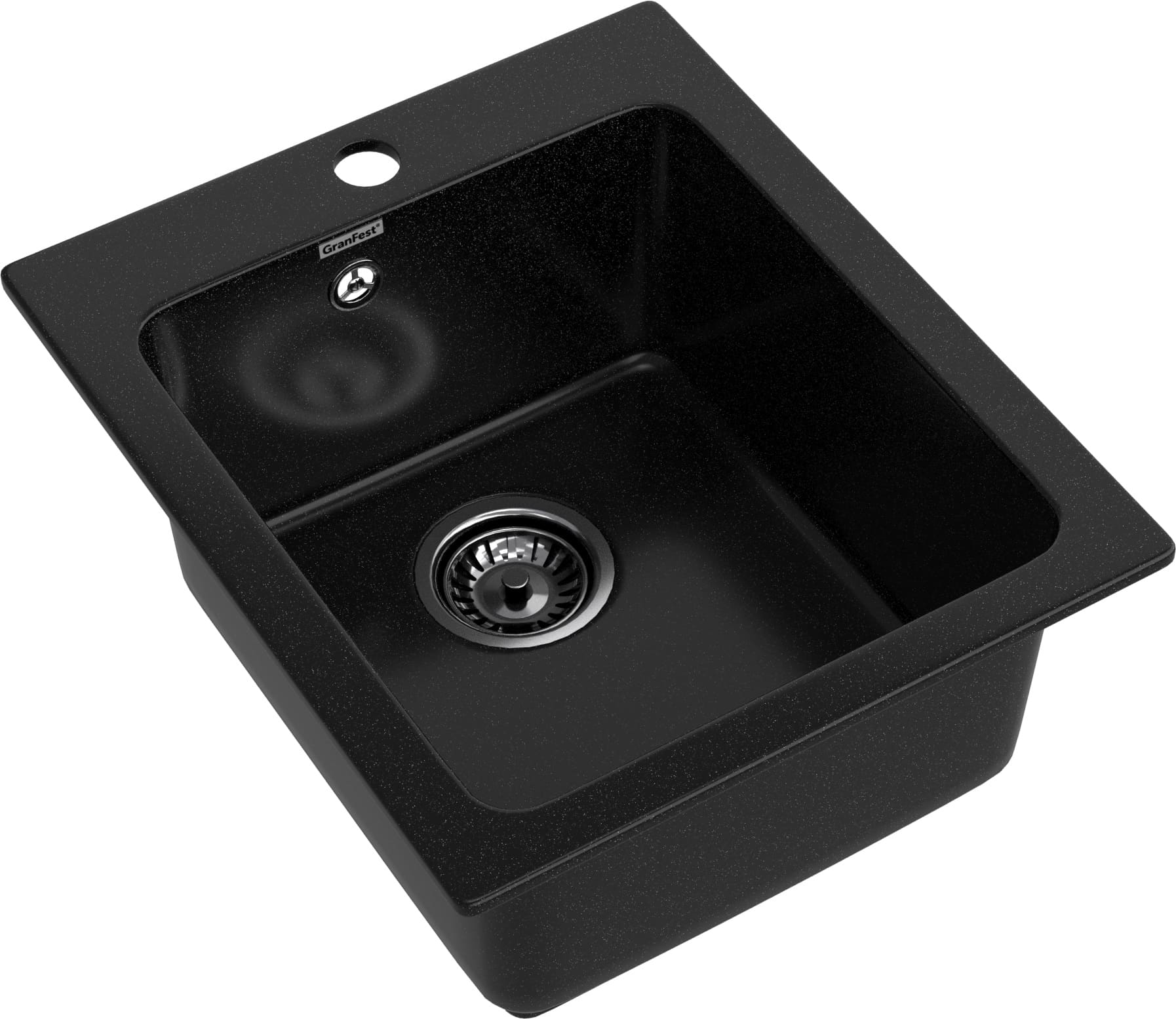 GRANFEST Мойка композит PRACTIK  GF-P--505  1-чаш. 427*505 мм  черный арт.GF- GRANFEST Мойка композит PRACTIK  GF-P--505  1-чаш. 427*505 мм  черный арт.GF-