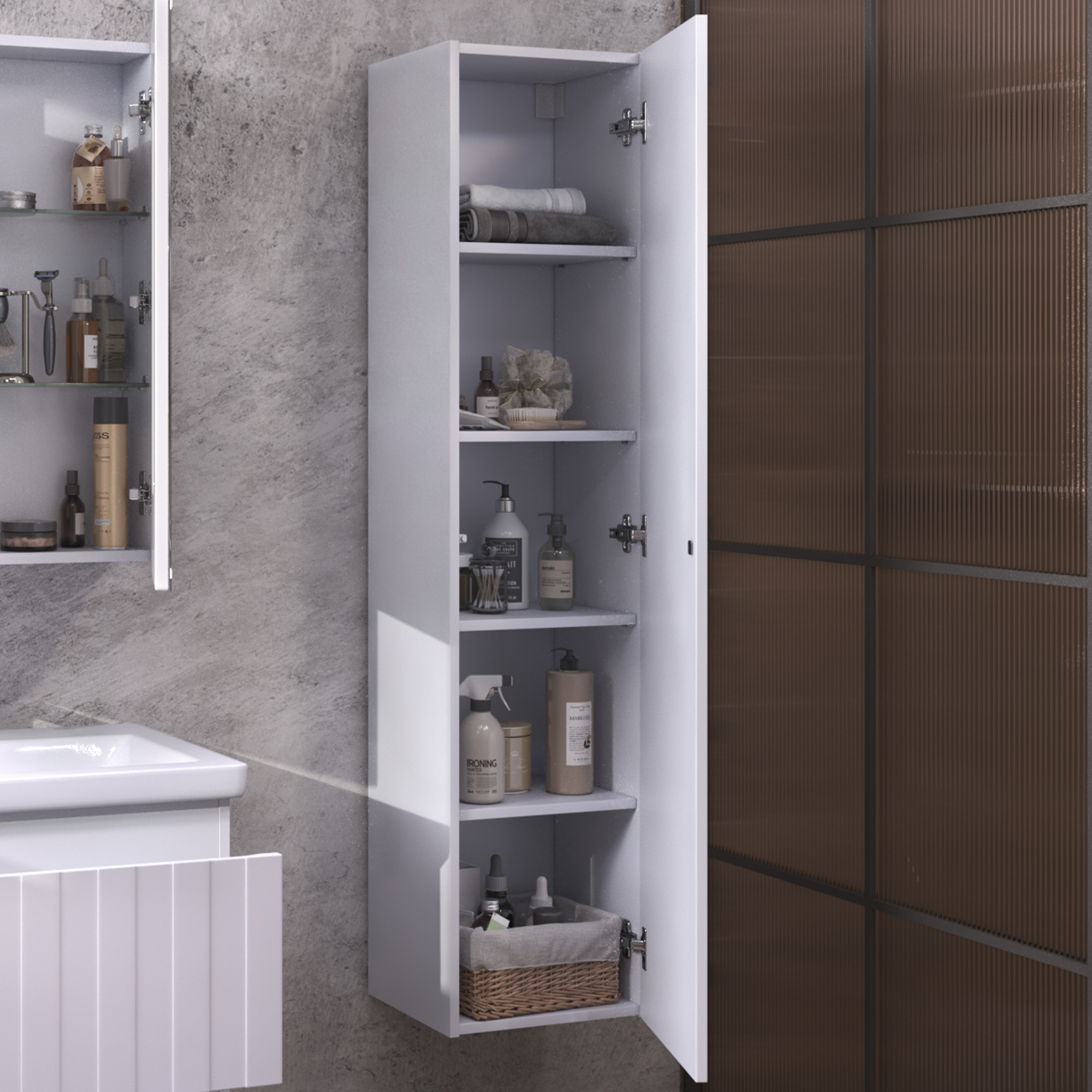 Шкаф-пенал VIGO Finlay 40 подвесной белый (pp.FIN.40) Шкаф-пенал VIGO Finlay 40 подвесной белый (pp.FIN.40)