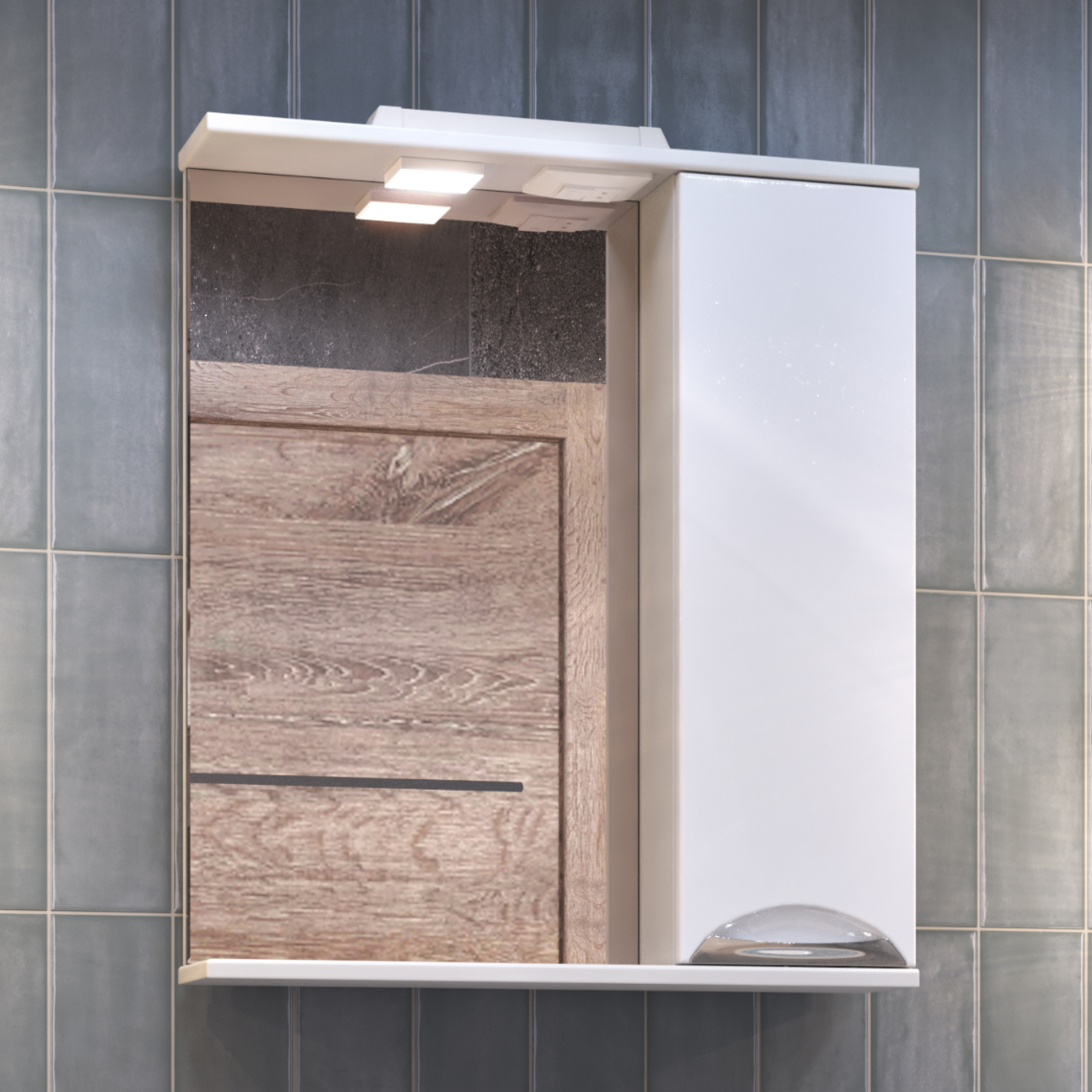 Зеркало со шкафом VIGO Callao 60 подвесное белый (z.CAL.60.R.El) Зеркало со шкафом VIGO Callao 60 подвесное белый (z.CAL.60.R.El)