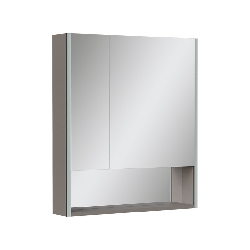 Зеркальный шкаф EQUIL Smile LED 70 подвесной лен антрацит