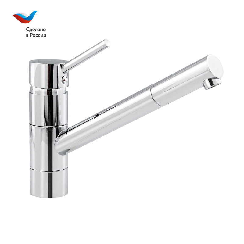 ГОРОД Смеситель для умывальника с длинным поворотным изливом,одноручный, СЛАВЕН, Д12