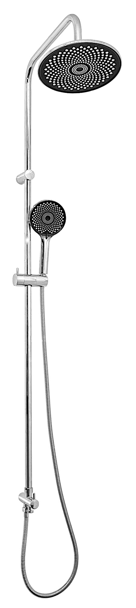 Душевая стойка в комплекте с 3-х режимной лейкой, нержавеющая сталь, диаметр 23мм., СЛАВЕН, 147