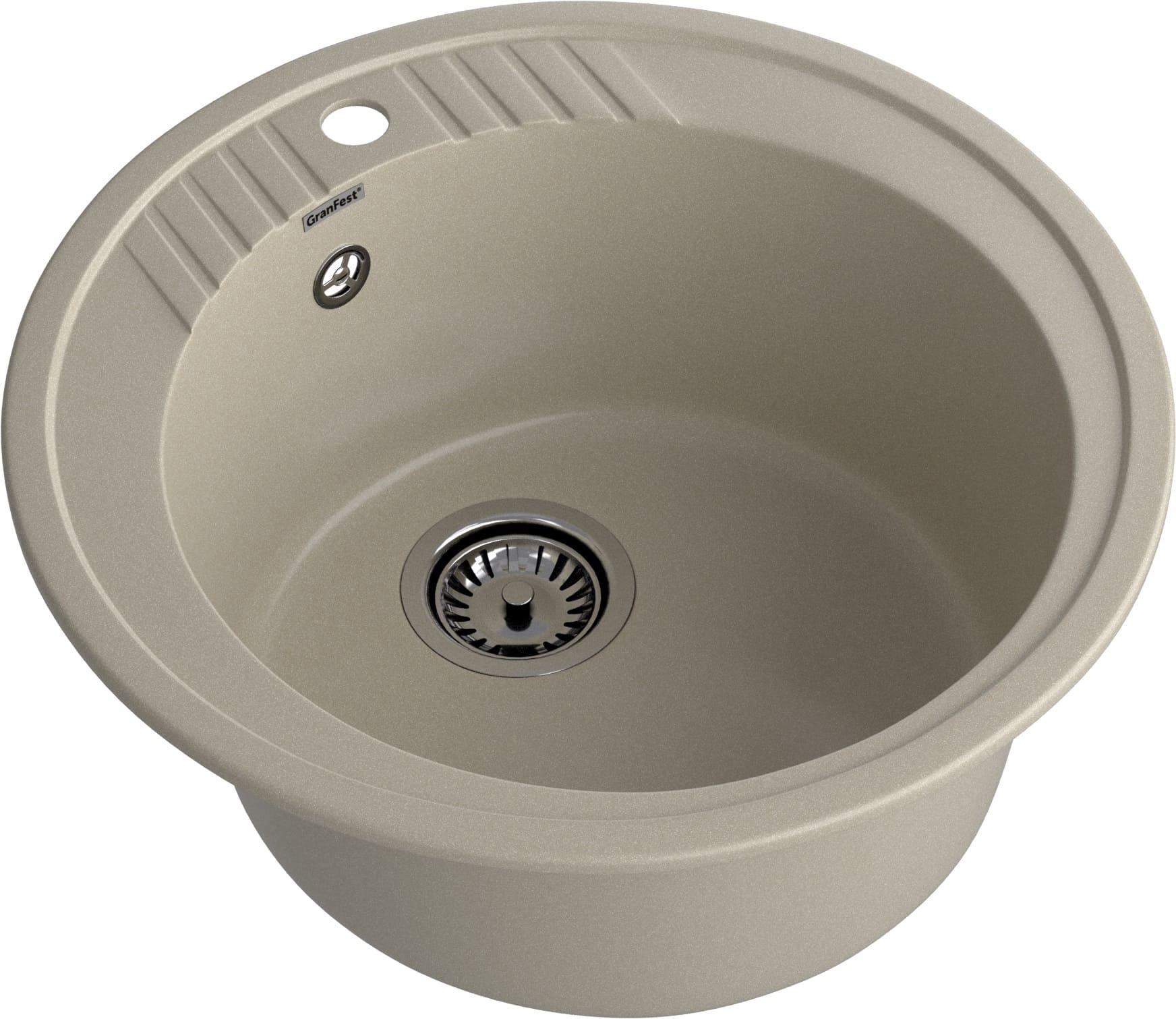 GRANFEST Мойка композит RONDO GF-R--520   D=520 мм   топаз арт.GF- GRANFEST Мойка композит RONDO GF-R--520   D=520 мм   топаз арт.GF-