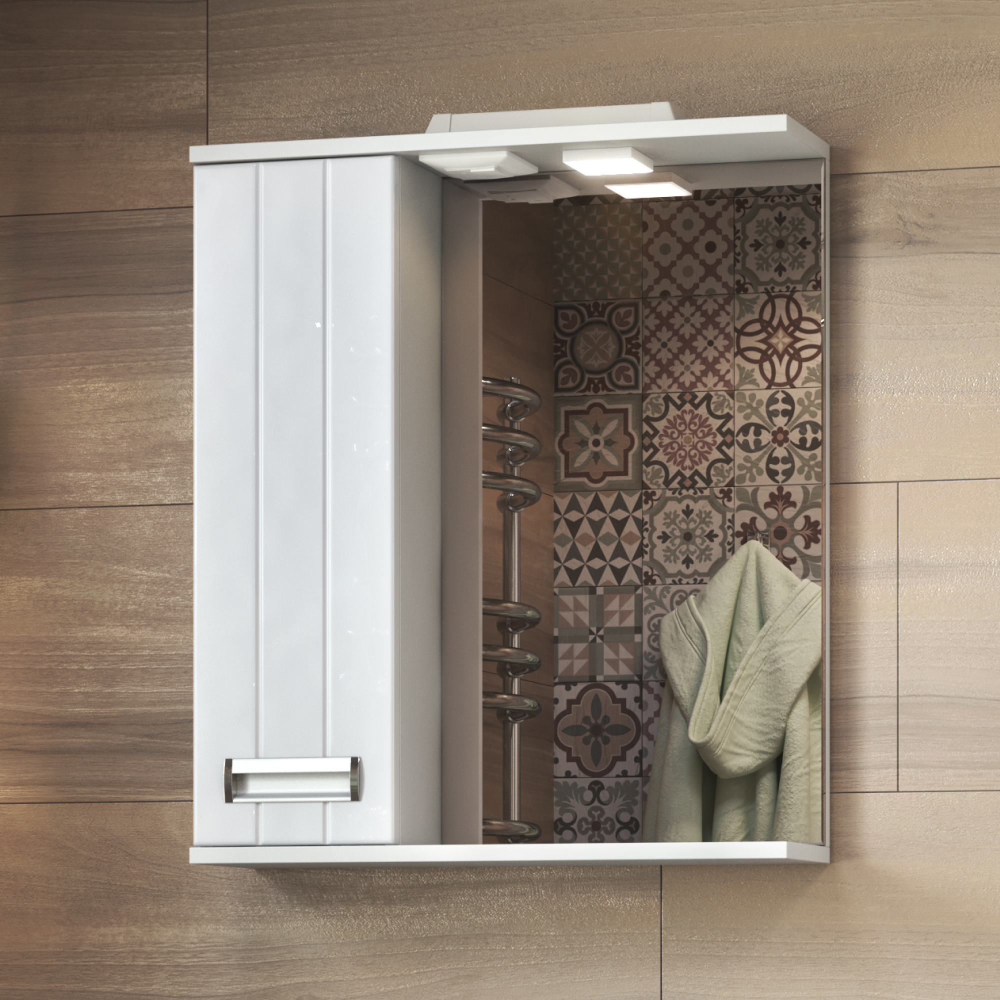 Зеркало со шкафом VIGO Diana 60 подвесное белый (z.DIA.60.L.El) Зеркало со шкафом VIGO Diana 60 подвесное белый (z.DIA.60.L.El)