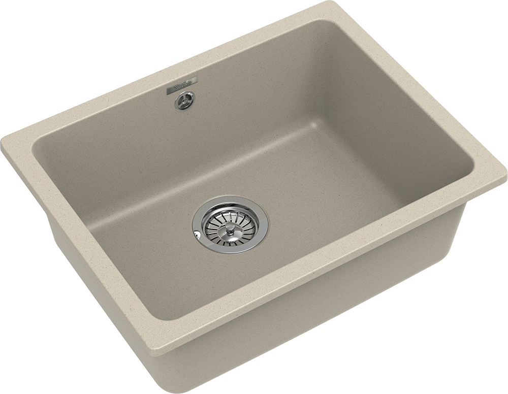 RIVELATO Мойка BERKANA 50 подст.монтаж 1-чаш 560*430 beige scuro арт. RIVELATO Мойка BERKANA 50 подст.монтаж 1-чаш 560*430 beige scuro арт.