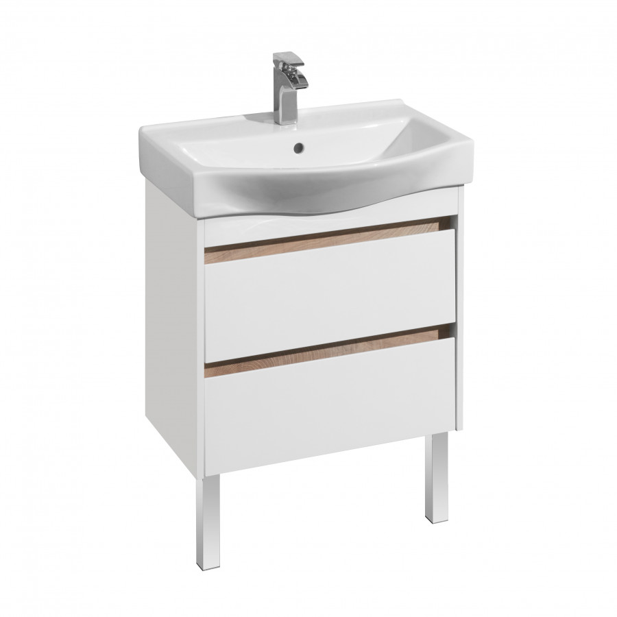 Тумба НОРТОН 65, белая (под раковину БЕВЕРЛИ 65)