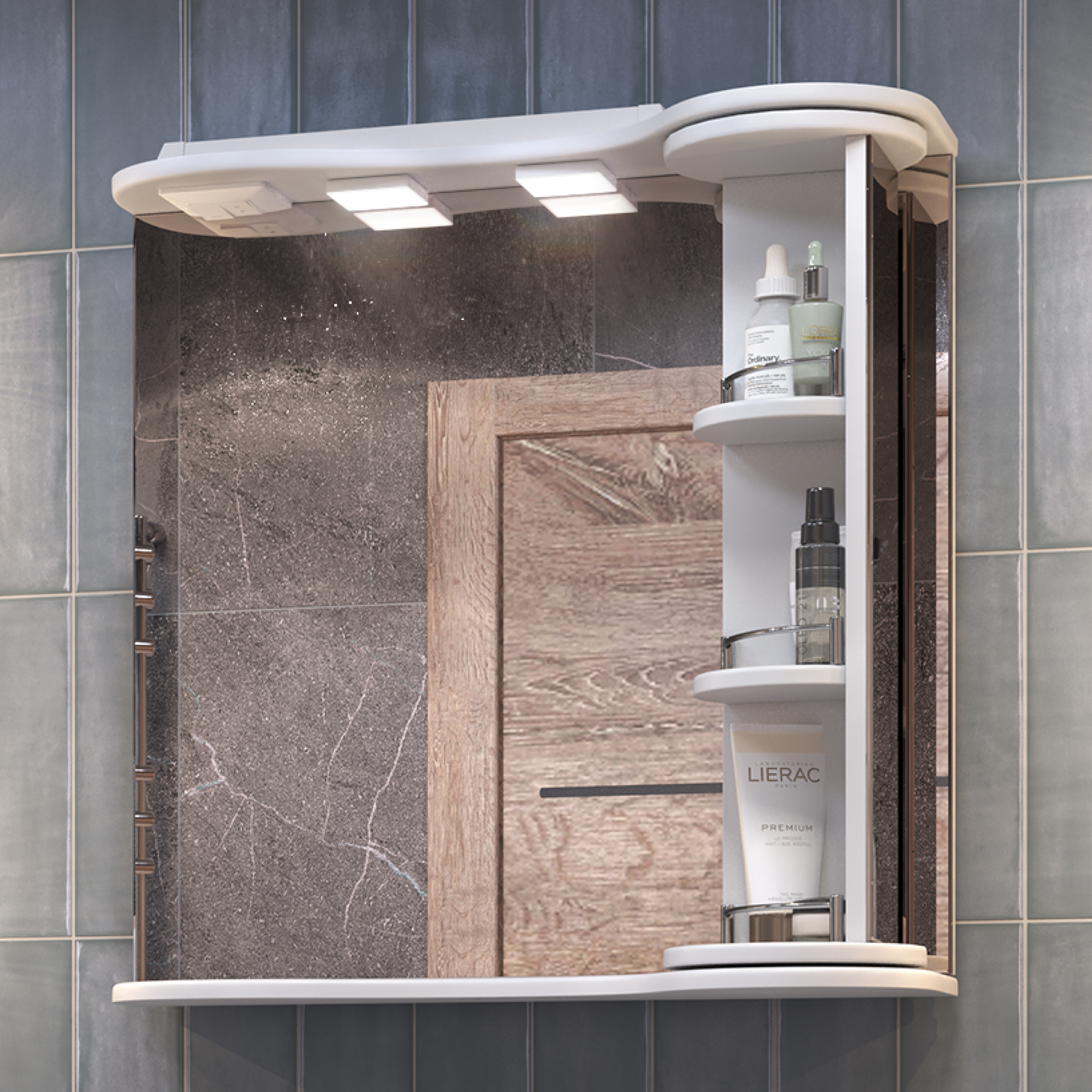 Зеркало с полками VIGO Callao 70 подвесное белый (zsh.CAL.70.El) Зеркало с полками VIGO Callao 70 подвесное белый (zsh.CAL.70.El)