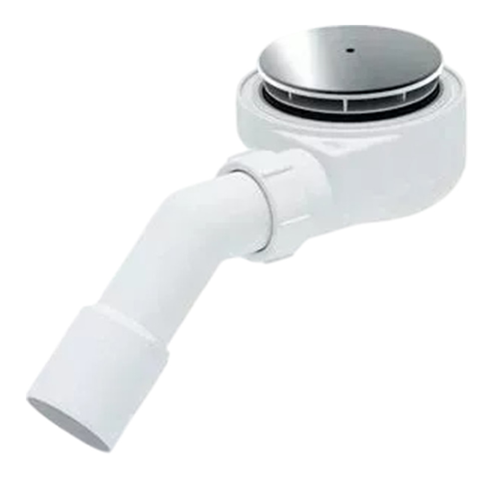 Сифон для душевого поддона АНИ Пласт E551C 1 1/2 дюйма 60 с переходной трубой 45° 40/50 хром