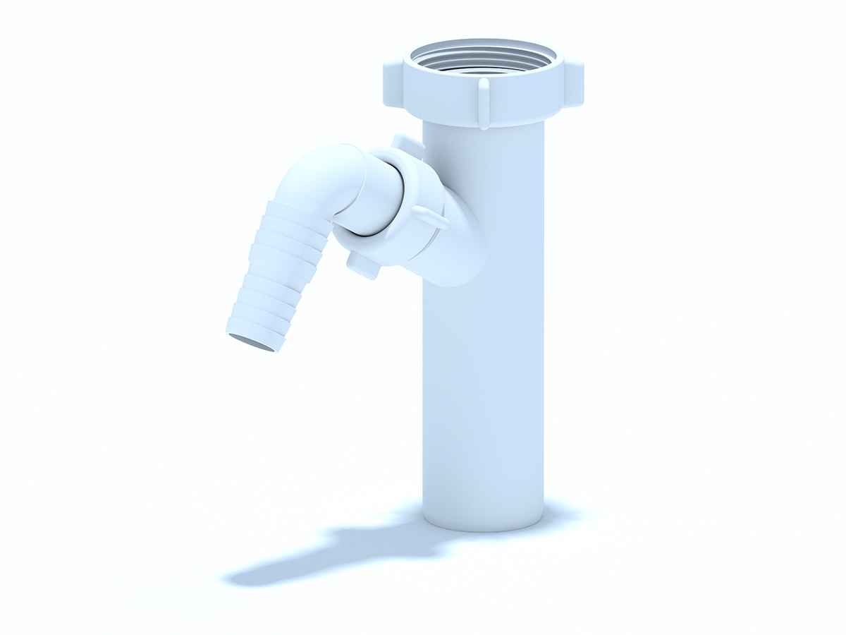 Отвод ст. машины 1 1/2*40, ANI PLAST Отвод ст. машины 1 1/2*40, ANI PLAST