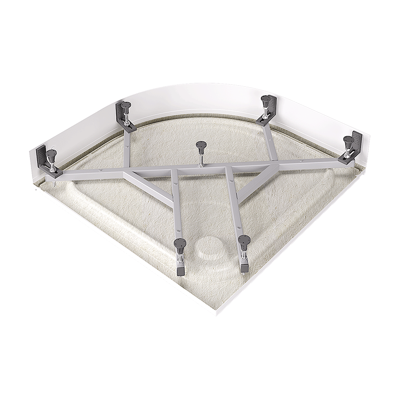 Душевой поддон ALEX BAITLER AB9017D-1 четверть круга белый 