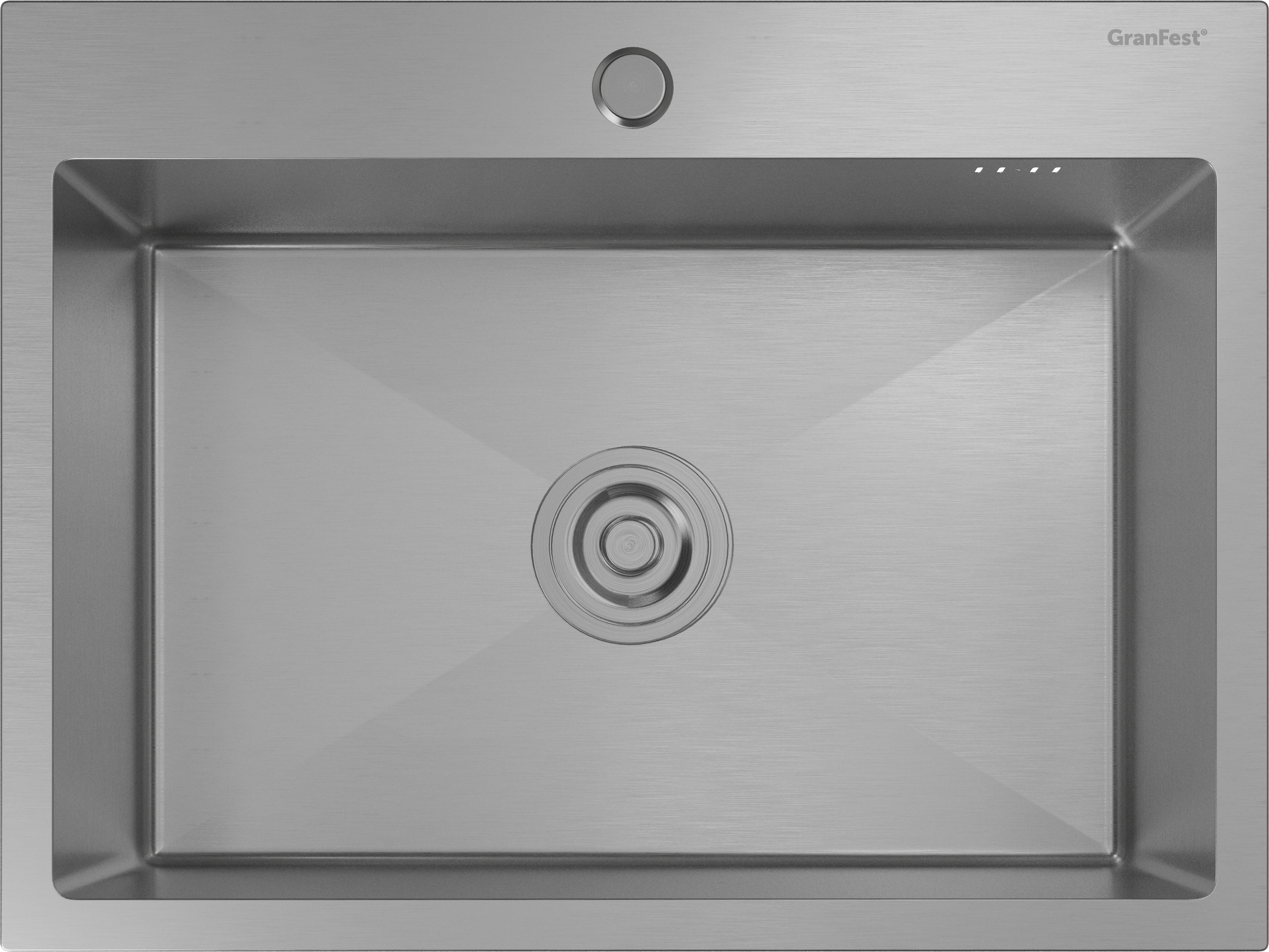 GranFest METAL (6045) Мойка нерж.1 чаша 600*450*215 мм  GranFest METAL (6045) Мойка нерж.1 чаша 600*450*215 мм