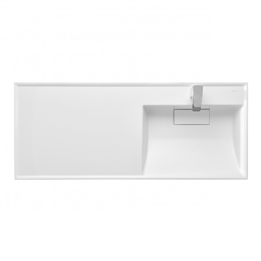 Раковина ЛОНДРИ 120, правая, белая