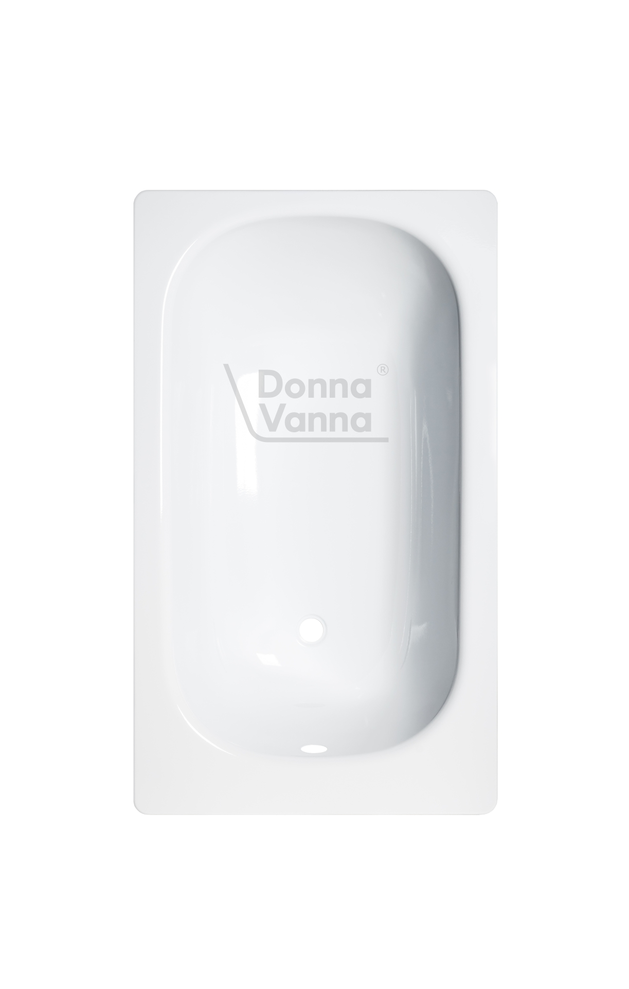 DONNA VANNA Ванна стальная 120x70x40 cм. с опорной подставкой, без ранта, белая орхидея, ВИЗ DONNA VANNA Ванна стальная 120x70x40 cм. с опорной подставкой, без ранта, белая орхидея, ВИЗ