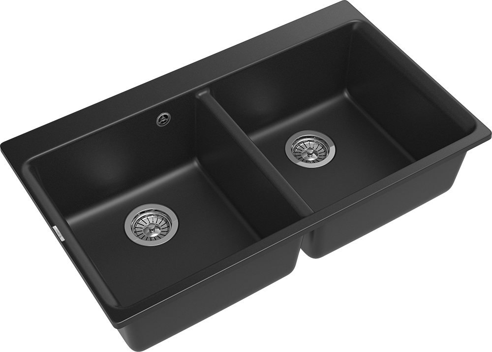 RIVELATO Мойка AXEL 90-2D  2-чаши 870*520мм antracite арт. RIVELATO Мойка AXEL 90-2D  2-чаши 870*520мм antracite арт.