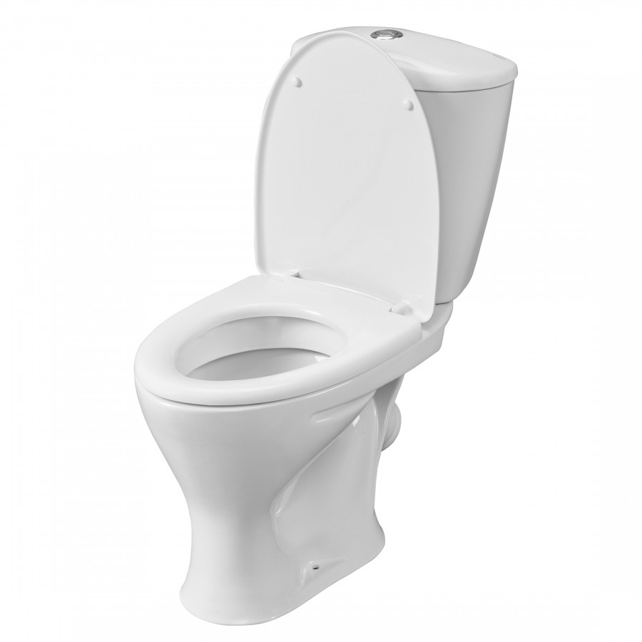 Унитаз-компакт "Версия" косой выпуск, с кнопочной арматурой и сиденьем  SANTERI Унитаз-компакт "Версия" косой выпуск, с кнопочной арматурой и сиденьем  SANTERI