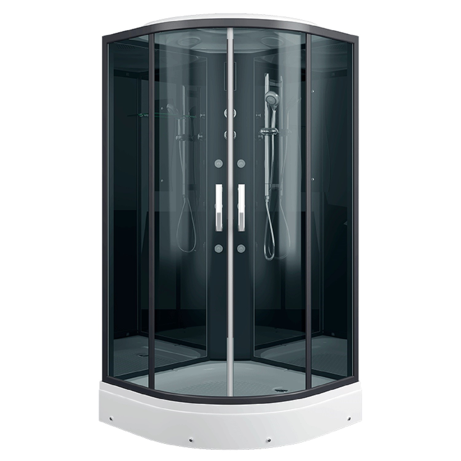 Душевая кабина ERLIT 57 серия ER571017-C24-RUS тонированное стекло