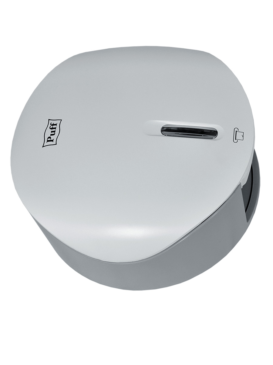 Диспенсер для туалетной бумаги Рuff-7145, белый, с замком, ABS-пластик