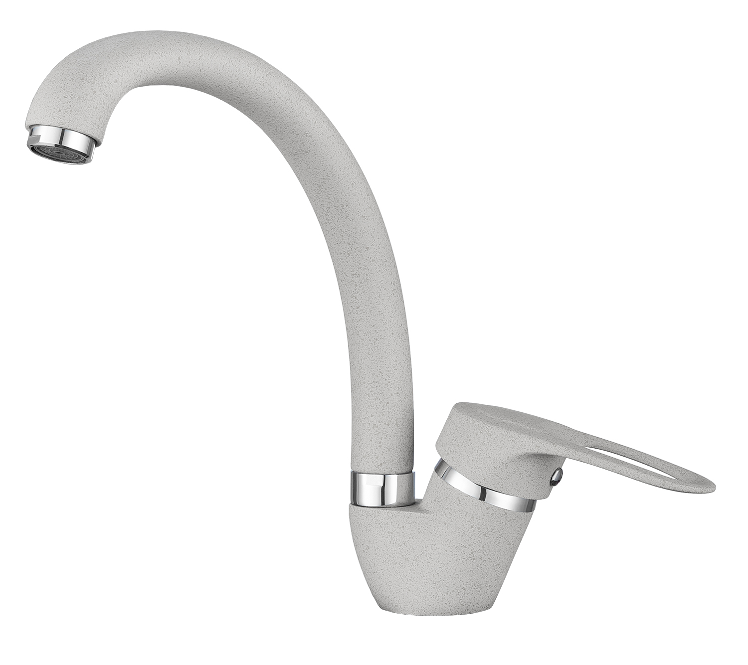 03-ST, БАЗАЛЬТ Смеситель для кухни, сер., GRANULA STANDART