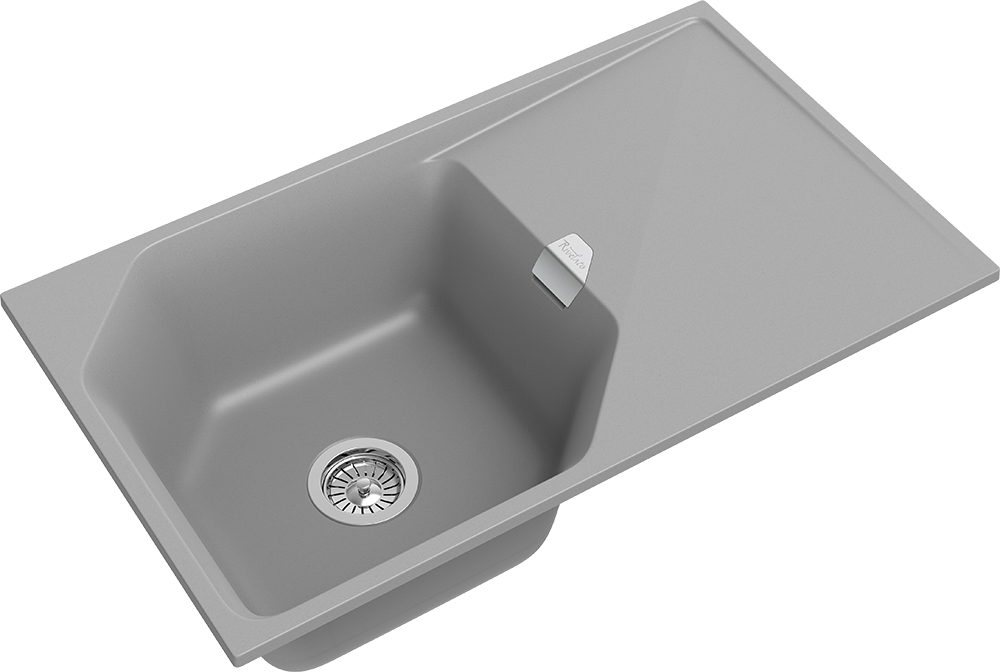 RIVELATO Мойка LOCUS 85  1-чаш 850*500 grigio metallizzato арт. RIVELATO Мойка LOCUS 85  1-чаш 850*500 grigio metallizzato арт.