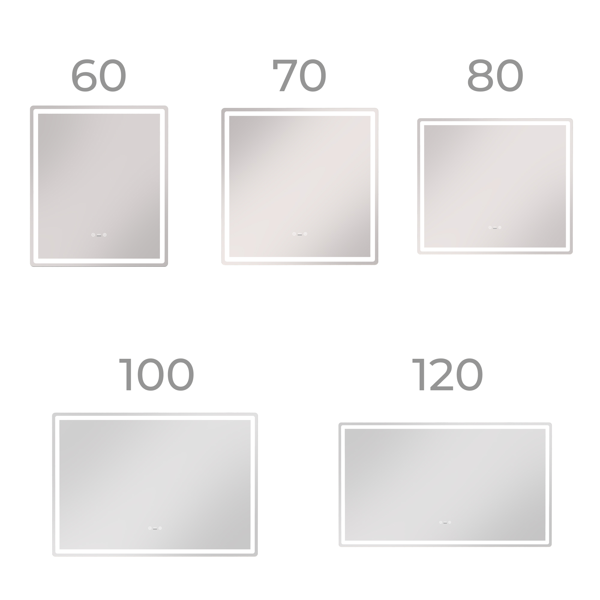 Зеркало с подсветкой VIGO Geometry Step 600