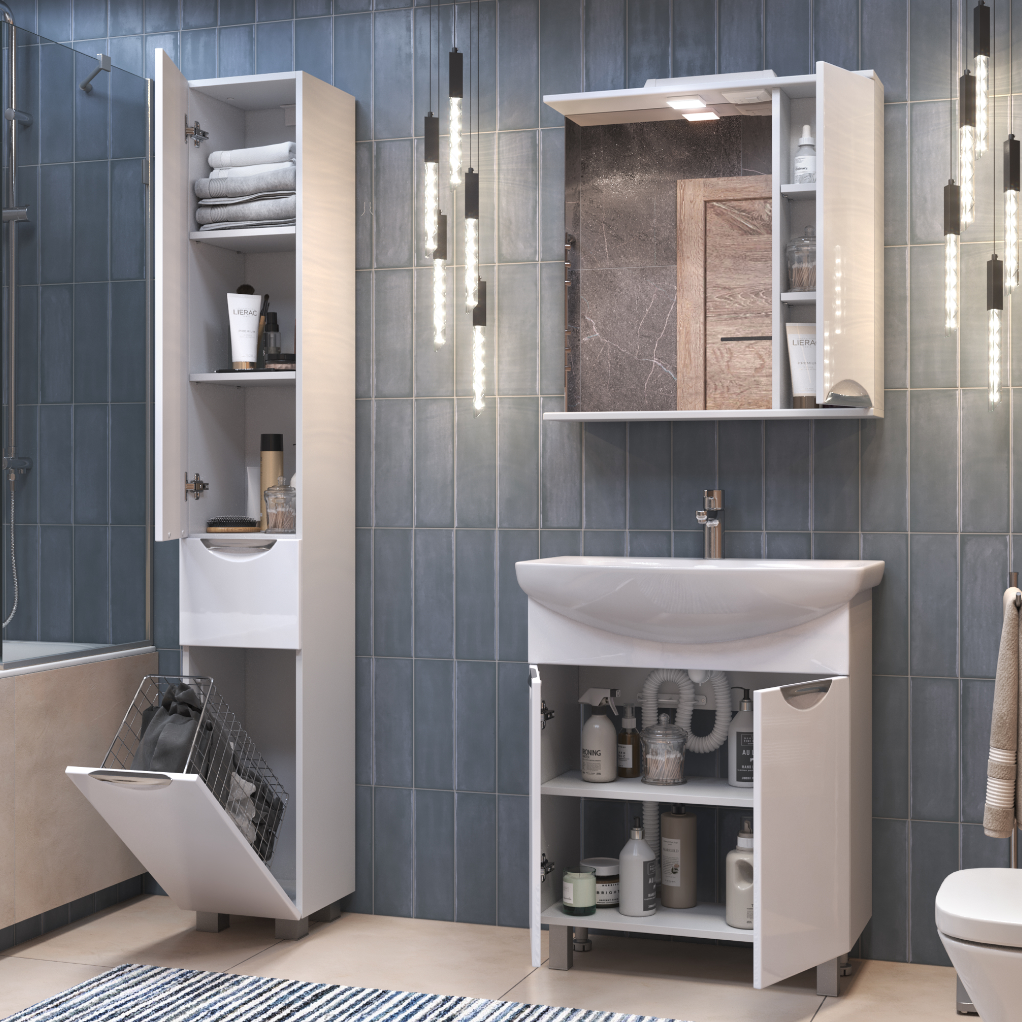 Зеркало со шкафом VIGO Callao 70 подвесное белый (z.CAL.70.R.El) Зеркало со шкафом VIGO Callao 70 подвесное белый (z.CAL.70.R.El)