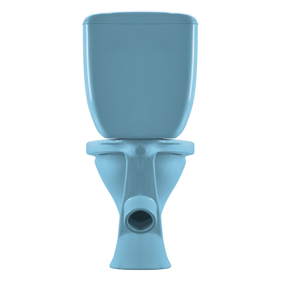 Унитаз-компакт "Воротынский" косой выпуск, ниж. под., с кнопочной арматурой и сиденьем, голубой  С Унитаз-компакт "Воротынский" косой выпуск, ниж. под., с кнопочной арматурой и сиденьем, голубой  С