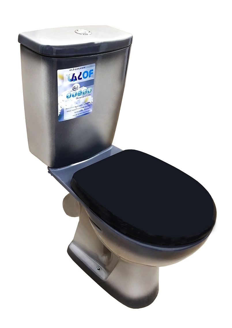 УЮТ  Унитаз-компакт, косой выпуск, 2-х реж.арм-ра Инкоэр, сид.п/п Уклад, черный, ROSA УЮТ  Унитаз-компакт, косой выпуск, 2-х реж.арм-ра Инкоэр, сид.п/п Уклад, черный, ROSA