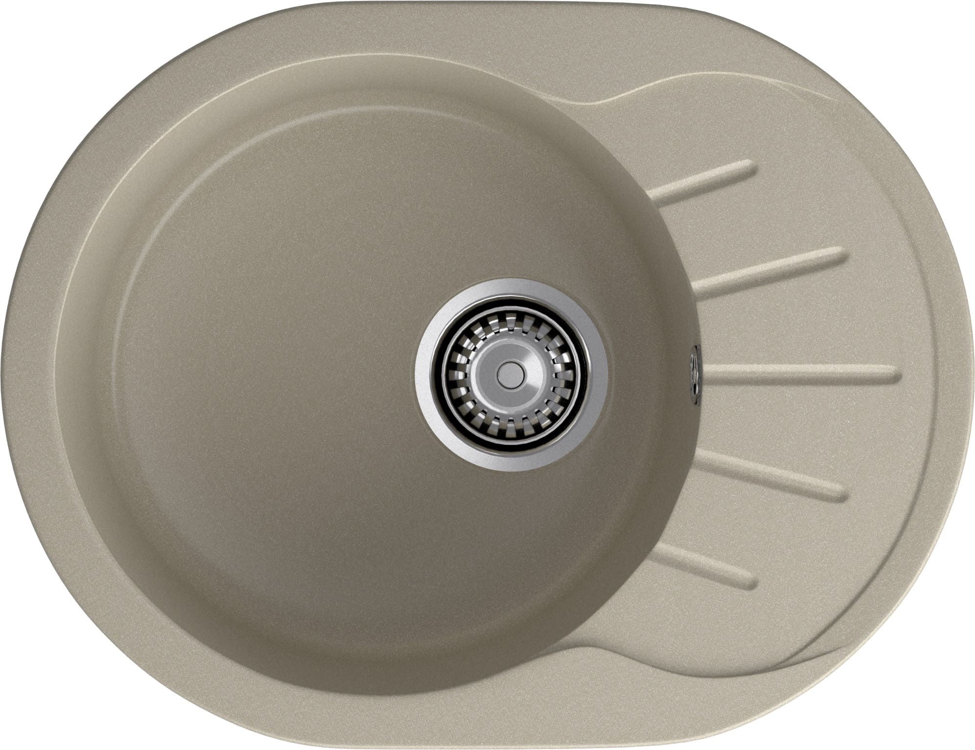 GRANFEST Мойка композит RONDO GF-R--580L  чаша с крылом 579*445мм  топаз арт.GF- GRANFEST Мойка композит RONDO GF-R--580L  чаша с крылом 579*445мм  топаз арт.GF-