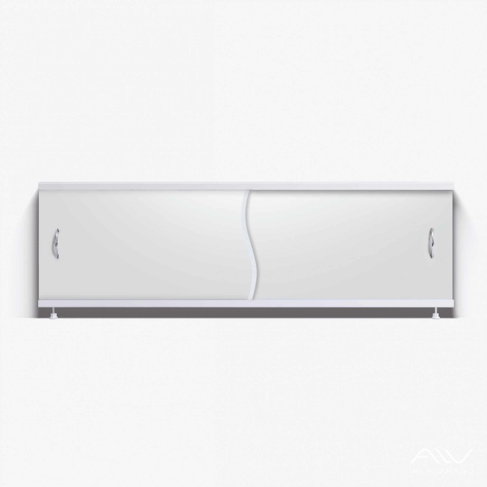 ПРЕМЬЕР Экран для ванны 170 см, полистирол, белый, ALAVANN