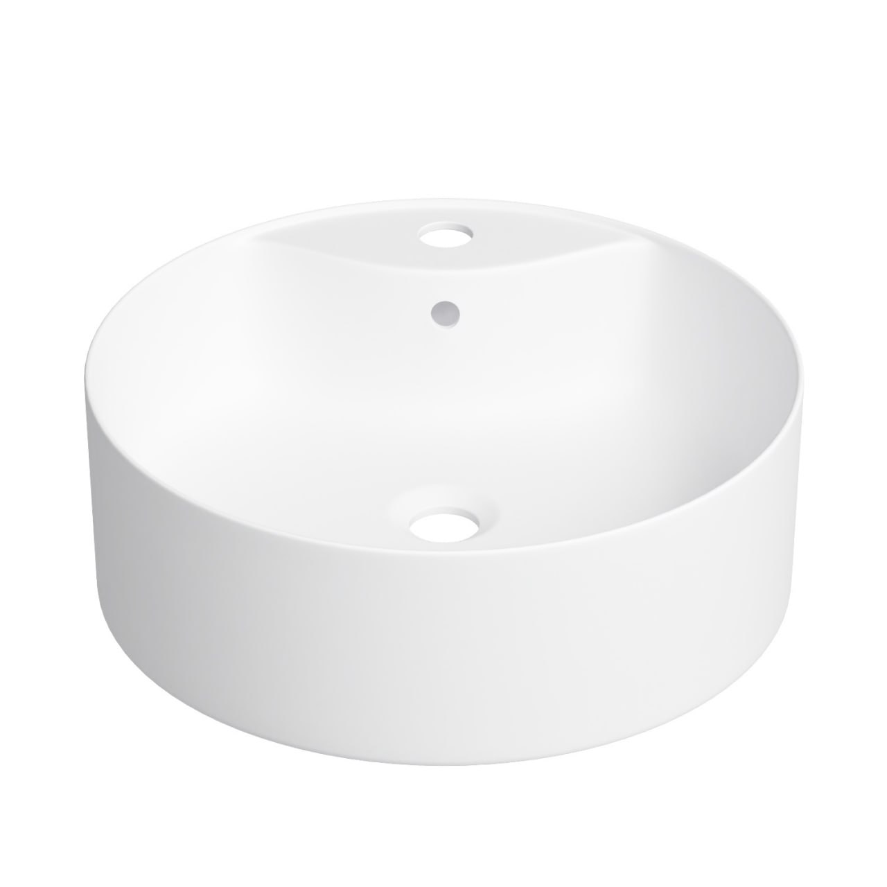 Накладная раковина для ванной комнаты Wellsee Praxis 32940600S: круглая раковина, ширина умывальника