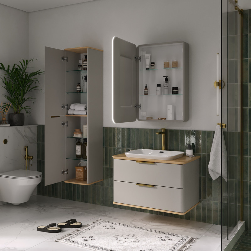 Шкаф-пенал EQUIL Desert  36 подвесной универсальный, амарок (ppDSRT36.R/L-25)