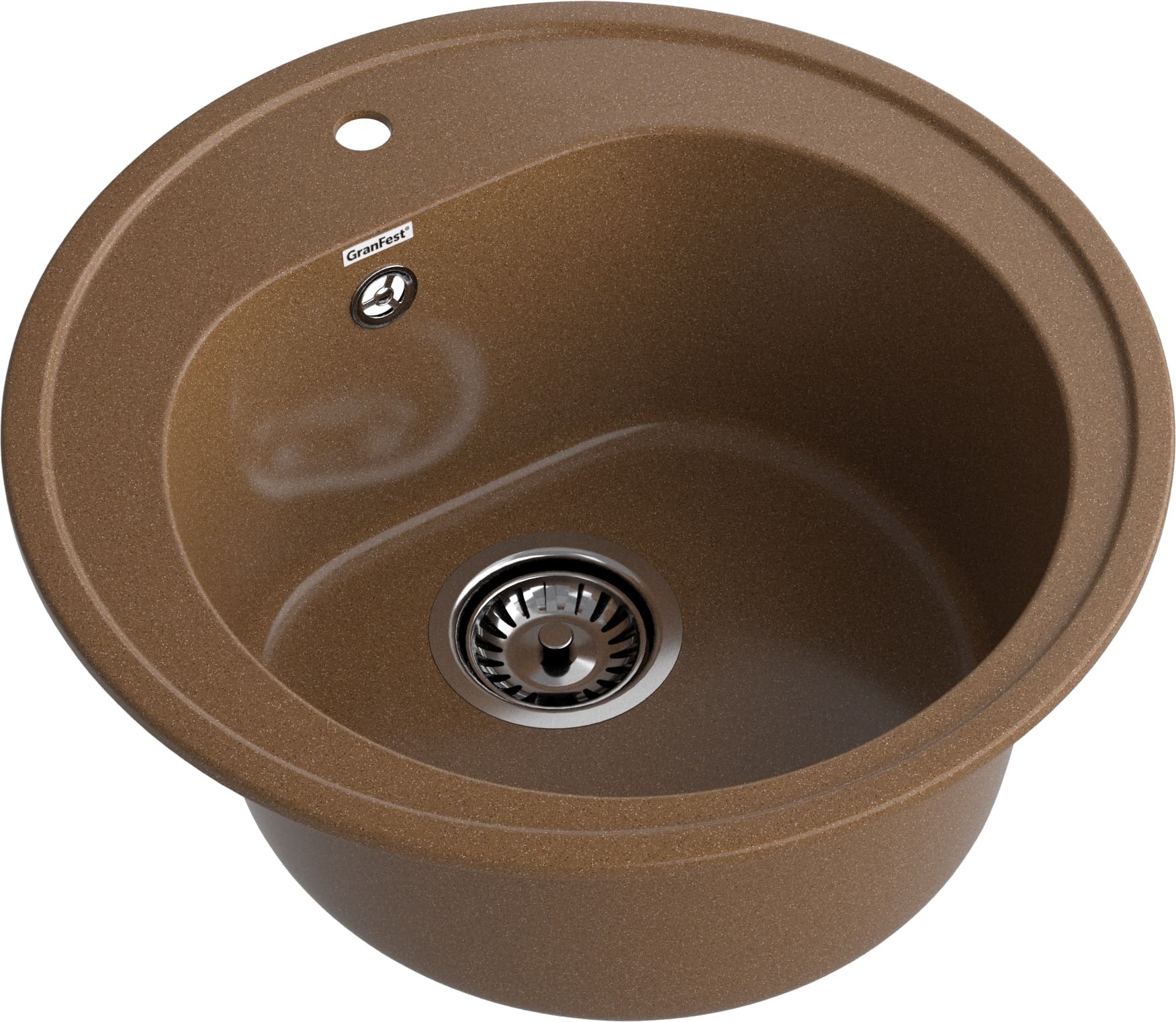 GRANFEST Мойка композит RONDO GF-R--510  D=510мм  терракот  арт.GF- GRANFEST Мойка композит RONDO GF-R--510  D=510мм  терракот  арт.GF-