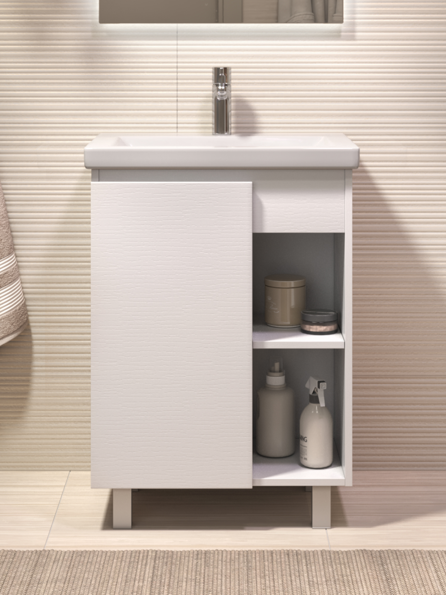 Тумба под раковину VIGO Milos 60 (Como) 316 белый