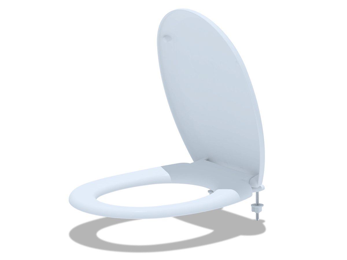 Сиденье для унитаза АНИ Пласт WS0210 из полипропилена с металлическим креплением