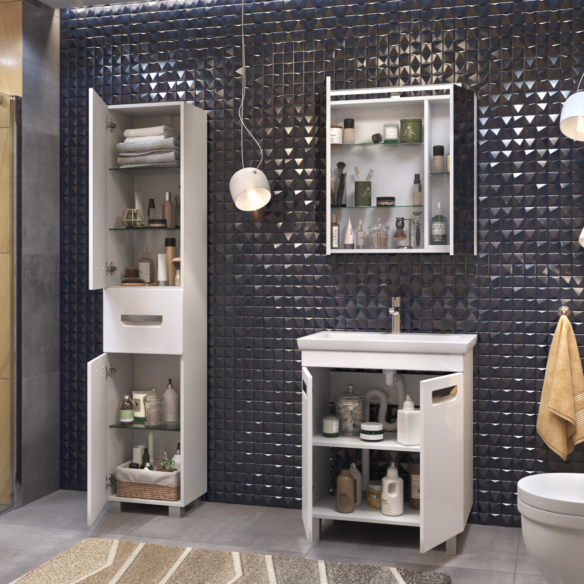 Шкаф-пенал VIGO Plaza 40 напольный белый (pn.PLA.40) Шкаф-пенал VIGO Plaza 40 напольный белый (pn.PLA.40)