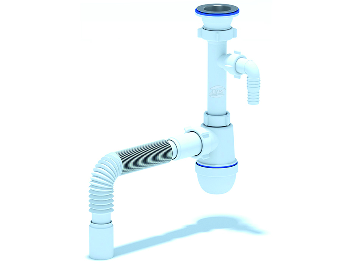 Сифон Ани 1 1/2"  40с отв. с/м с г/тр 40х40, ANI PLAST