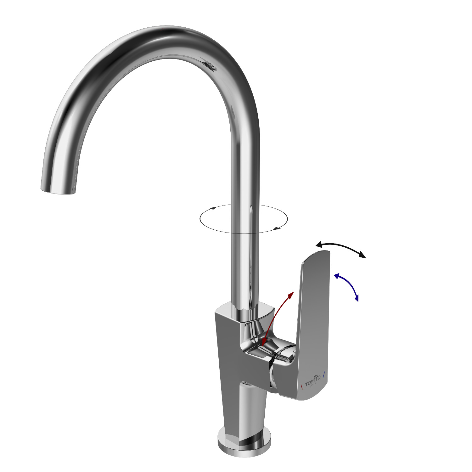 Смеситель для кухни TOKITO SENDAL хром (TOK-SEN-1013)