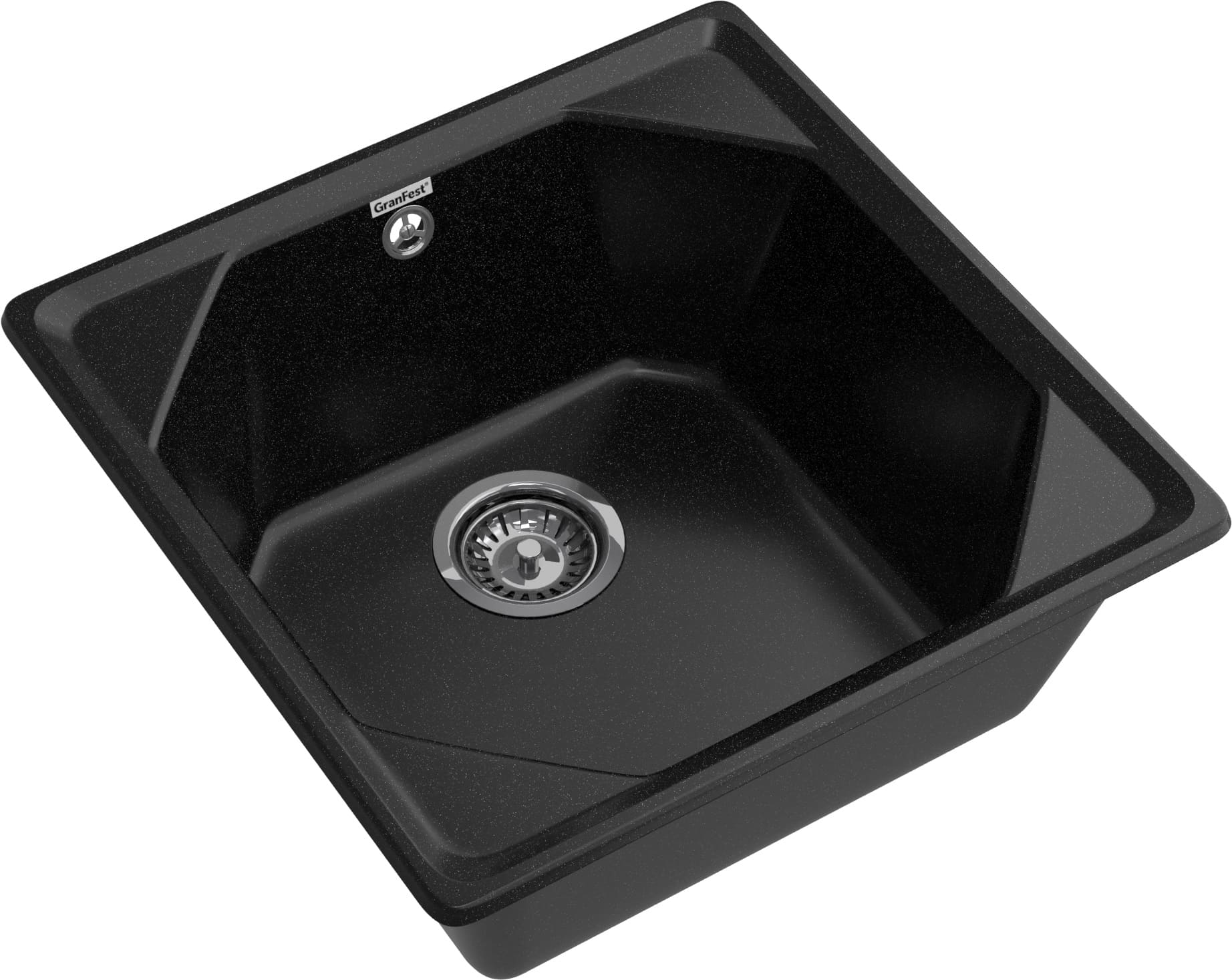 GRANFEST Мойка композит UNIQUE, GF-U-500, 1-чаша 500*500, черный GRANFEST Мойка композит UNIQUE, GF-U-500, 1-чаша 500*500, черный