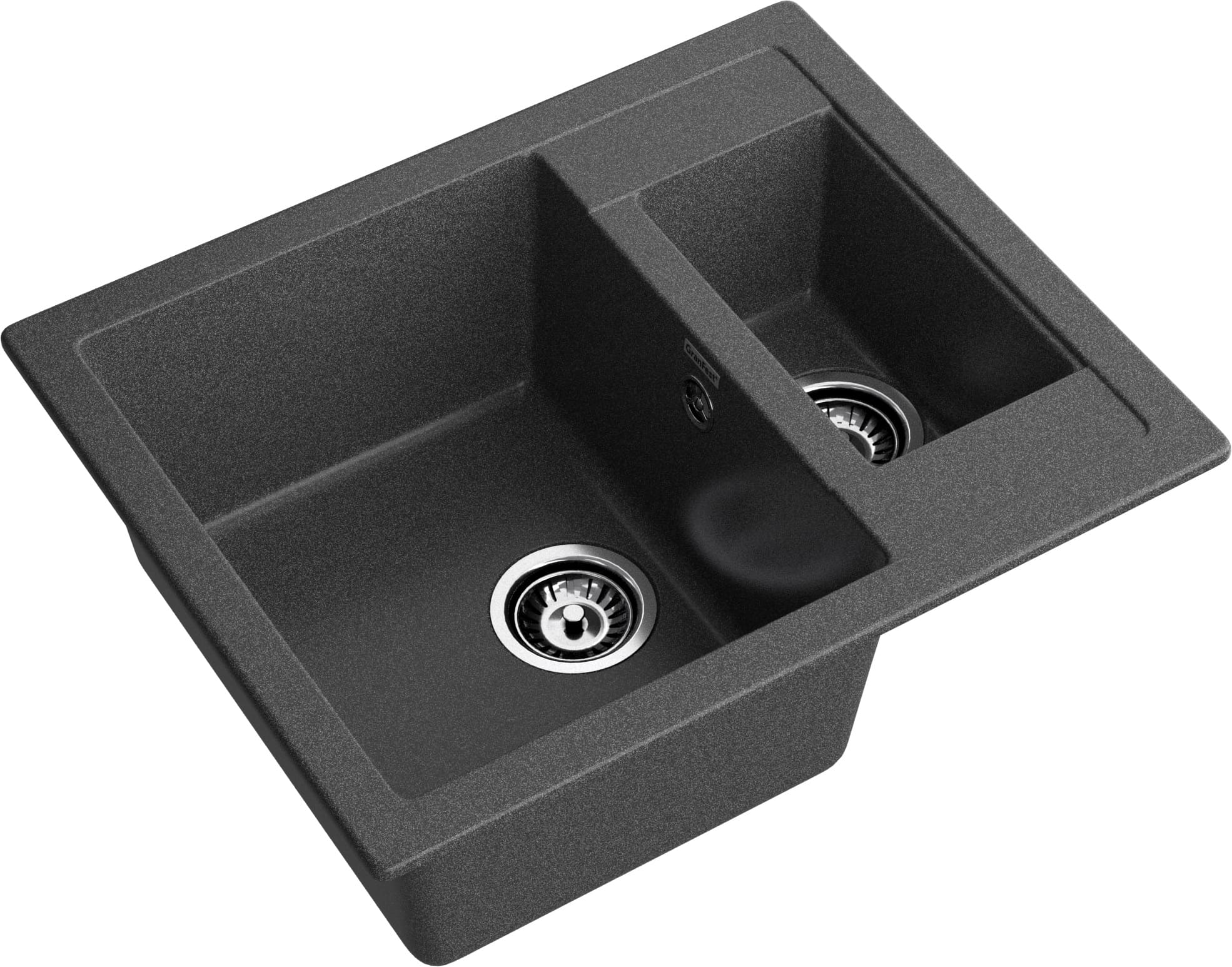 GRANFEST Мойка композит QUADRO GF-Q--610K 1.5-чаши. 610*500мм графит арт.GF- GRANFEST Мойка композит QUADRO GF-Q--610K 1.5-чаши. 610*500мм графит арт.GF-
