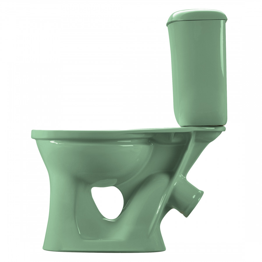 Унитаз-компакт Виктория косой выпуск, н/п., кноп. арматурой и сиденьем полипропилен, салатовый SANTE Унитаз-компакт Виктория косой выпуск, н/п., кноп. арматурой и сиденьем полипропилен, салатовый SANTE