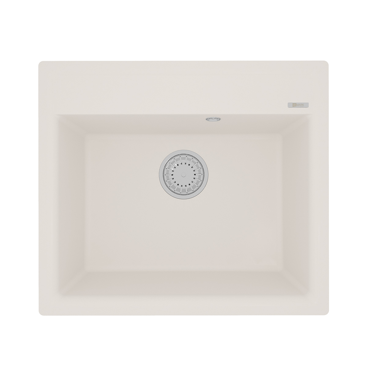 Кухонная мойка Lemark HANKA 570 врезная прямоугольная из кварцгранита, Жасмин  Кухонная мойка Lemark HANKA 570 врезная прямоугольная из кварцгранита, Жасмин
