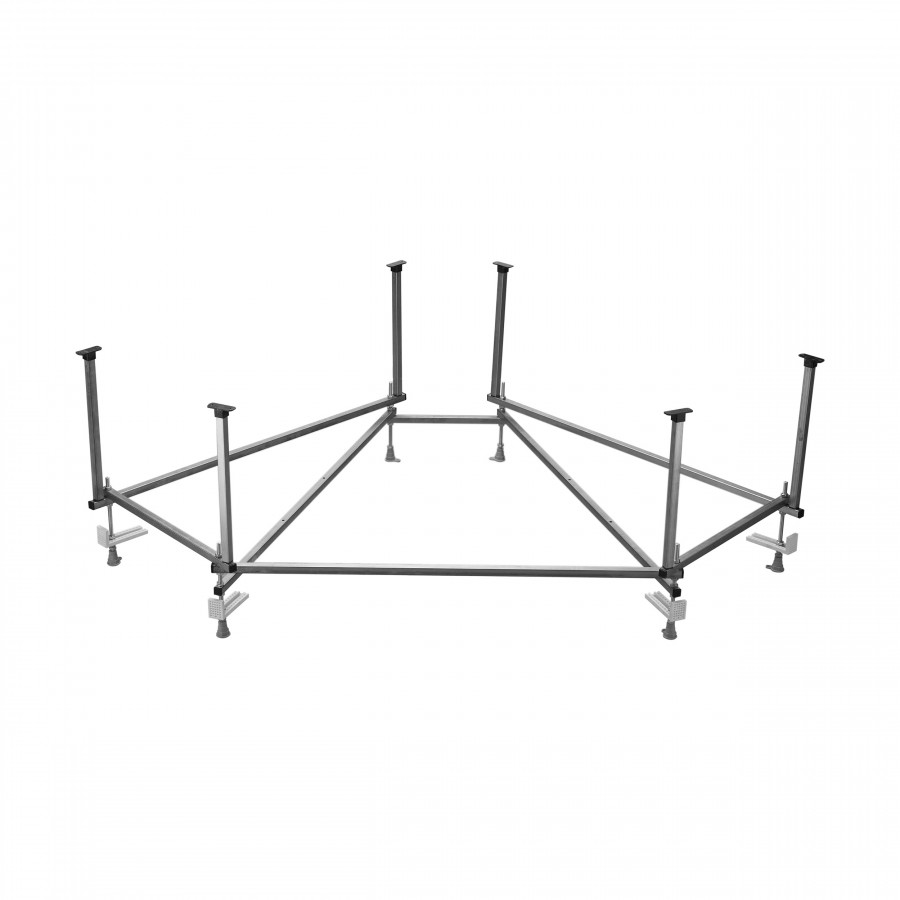Монтажный комплект для ванны МЕЛВИЛЛ 140х140 см. (рама, слив-перелив с сифоном, крепеж к стене, креп Монтажный комплект для ванны МЕЛВИЛЛ 140х140 см. (рама, слив-перелив с сифоном, крепеж к стене, креп