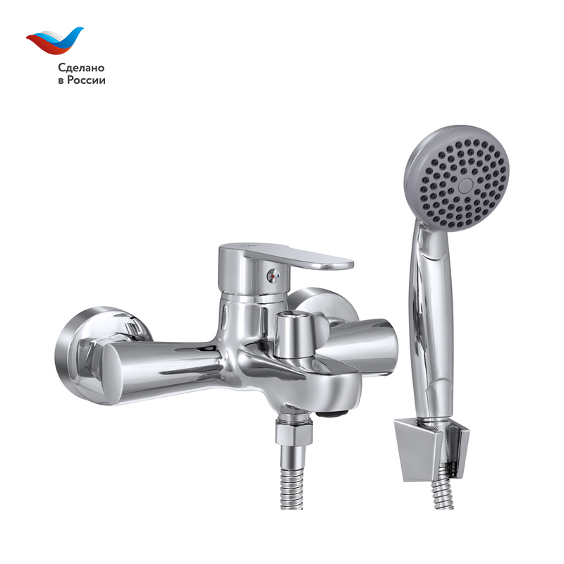 КОТТЕДЖ Смеситель для ванны с коротким литым изливом, одноручный, СЛАВЕН, Ф30