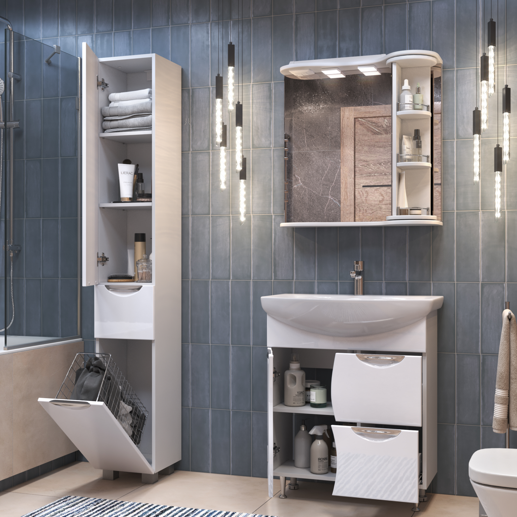 Зеркало с полками VIGO Callao 70 подвесное белый (zsh.CAL.70.El) Зеркало с полками VIGO Callao 70 подвесное белый (zsh.CAL.70.El)