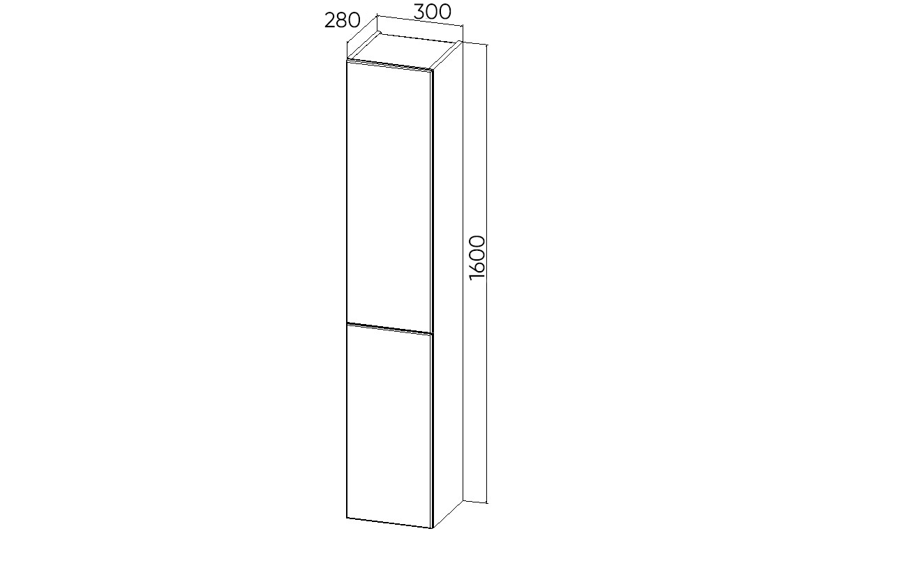 Шкаф-пенал VIANT СОФИЯ 30 подвесной графит (VSOF300G-PENR) Шкаф-пенал VIANT СОФИЯ 30 подвесной графит (VSOF300G-PENR)