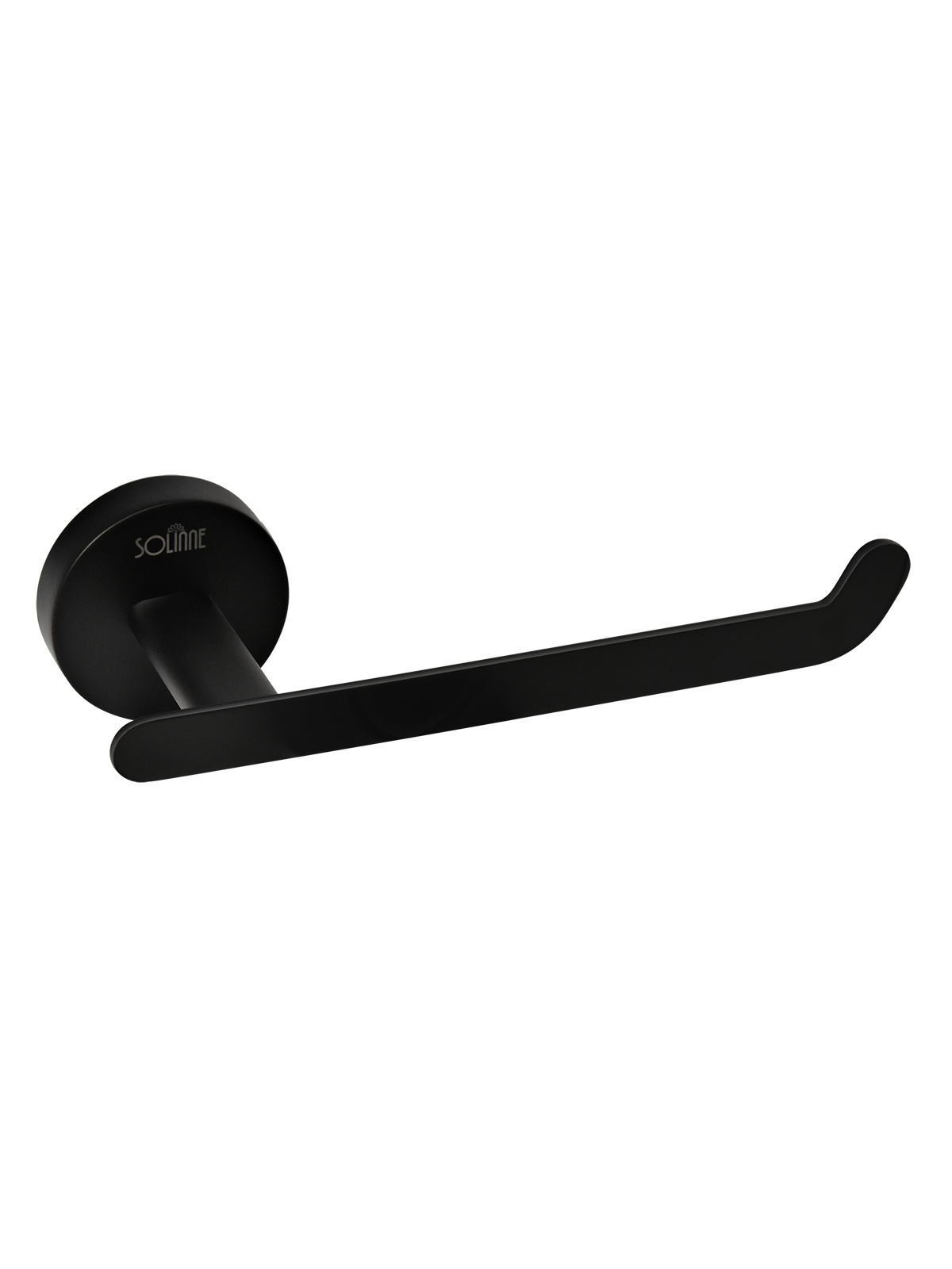 Держатель для туалетной бумаги "Solinne", сталь, черный матовый, коллекция Вальс