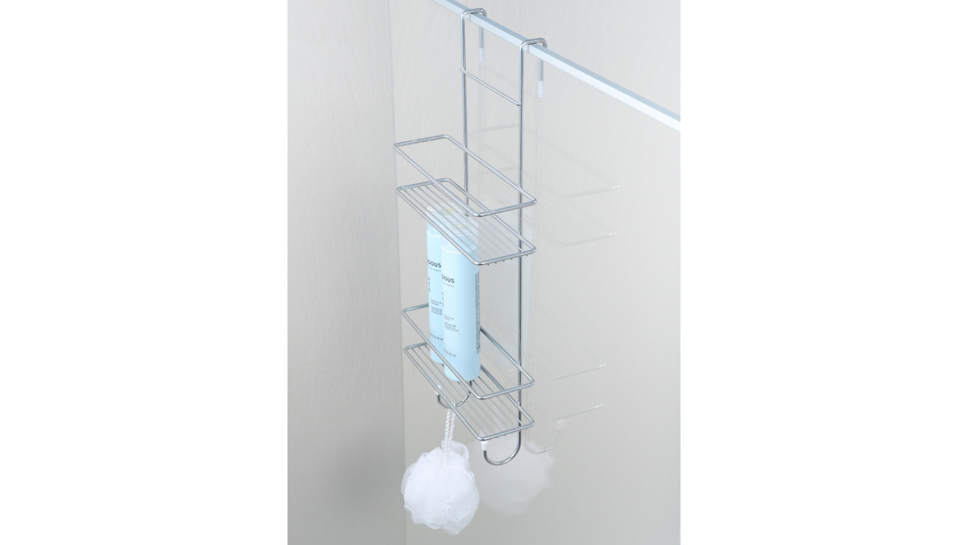 Полка для душевой кабины двухэтажная серый Fixsen FX-740-2