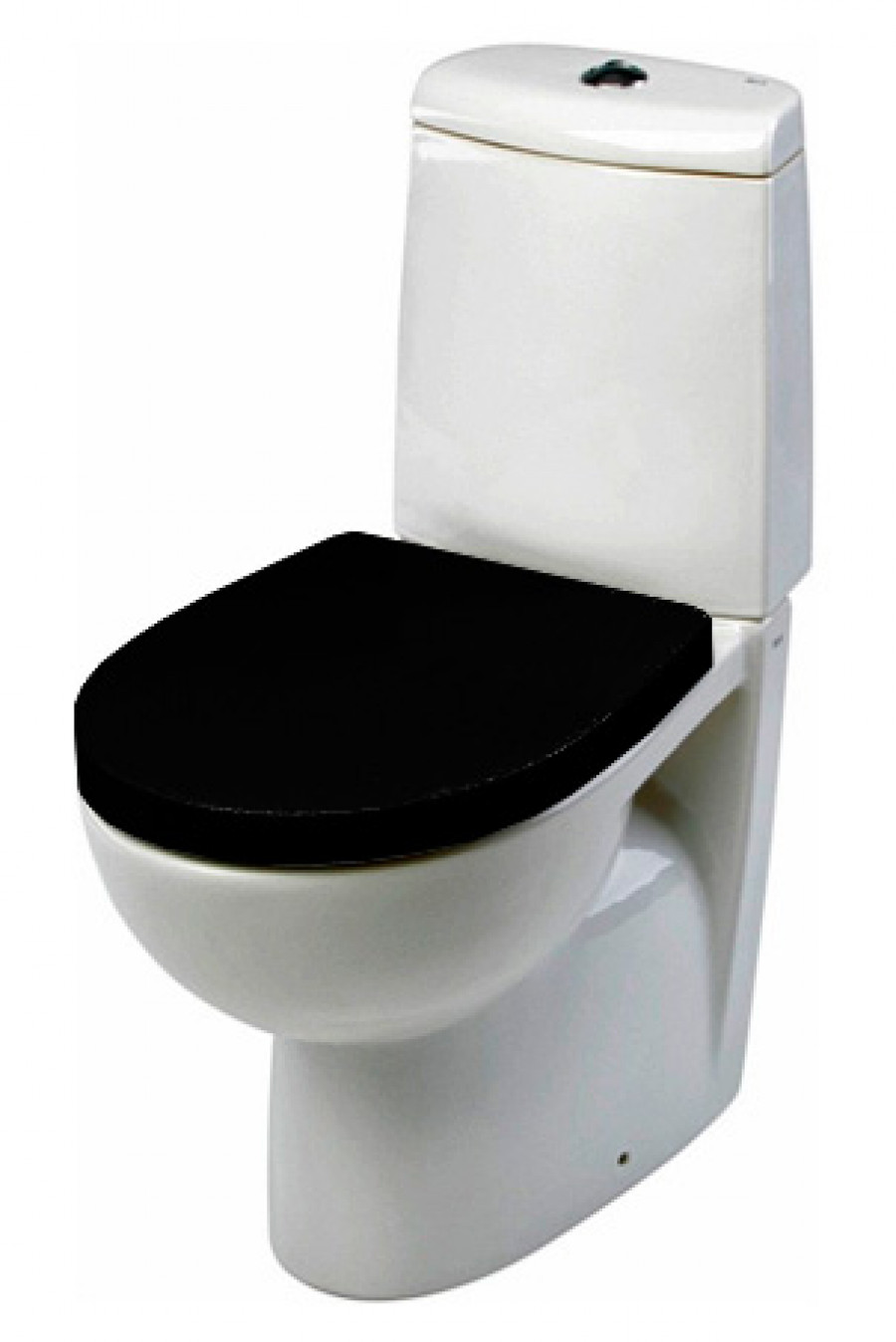 VICTORIA NORD Сиденье (белое) и крышка (черная) для унитаза, дюропласт., с механизмом Soft-Closing,  VICTORIA NORD Сиденье (белое) и крышка (черная) для унитаза, дюропласт., с механизмом Soft-Closing,