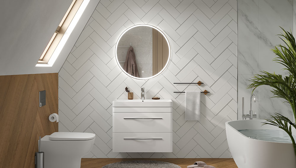 Тумба под раковину VELVEX Jill 800-0-2 (9595) навесная белый матовый